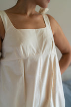 Clover Knot Romper in White